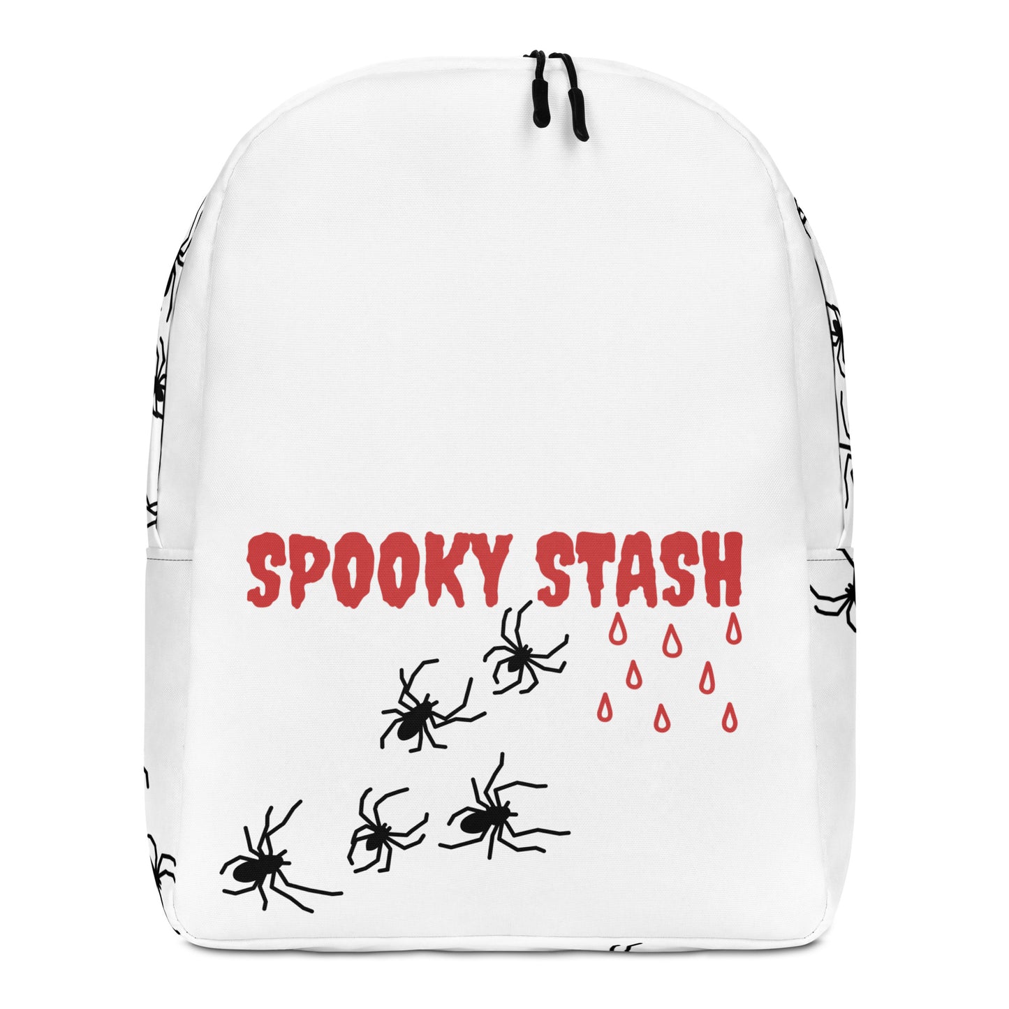 Spooky Stash White Minimalist Backpack