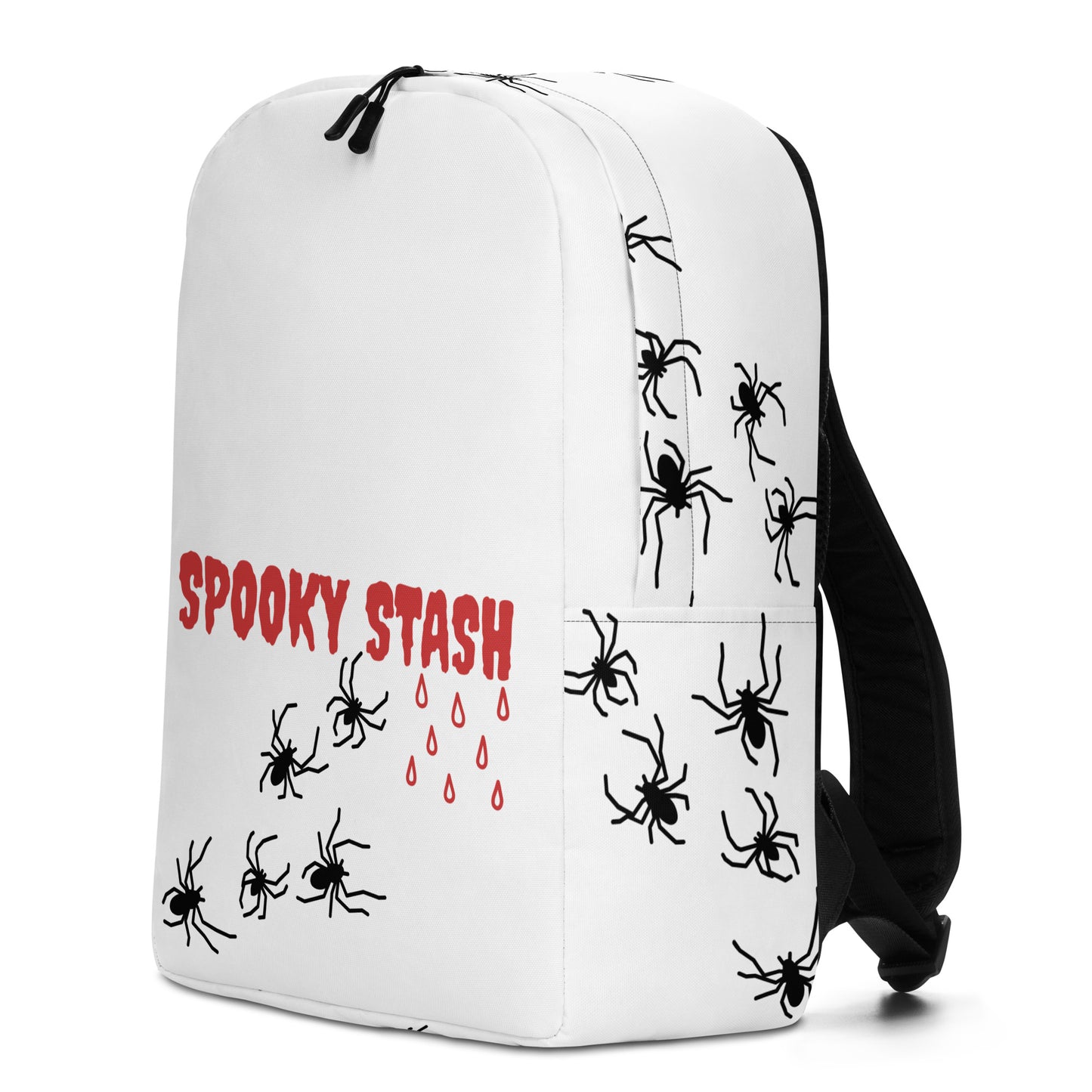 Spooky Stash White Minimalist Backpack