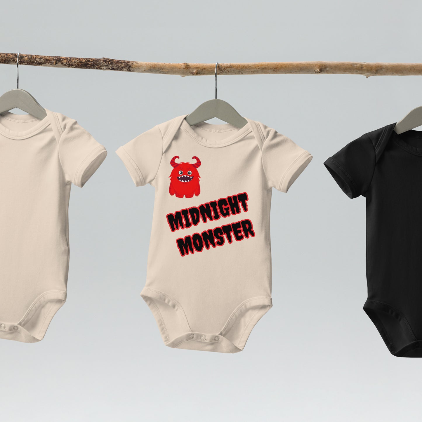 midnight Monster Organic cotton baby bodysuit
