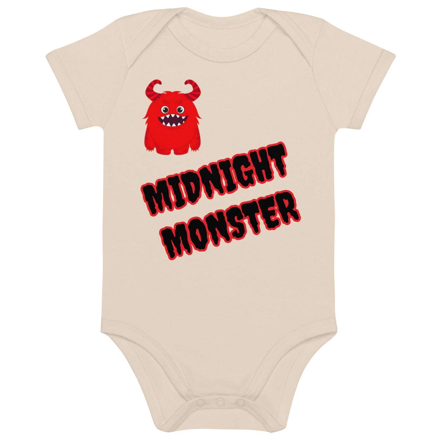 midnight Monster Organic cotton baby bodysuit