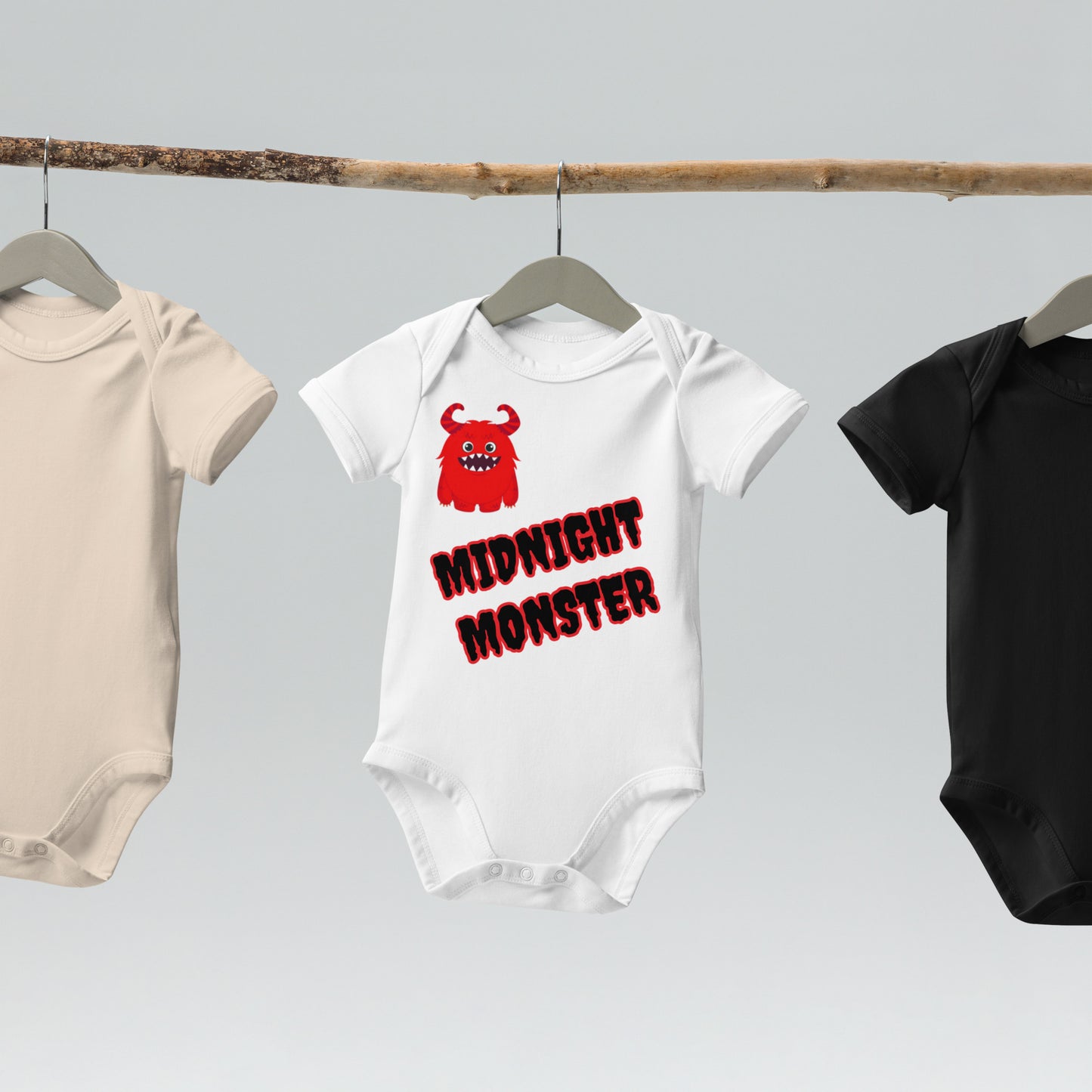 midnight Monster Organic cotton baby bodysuit
