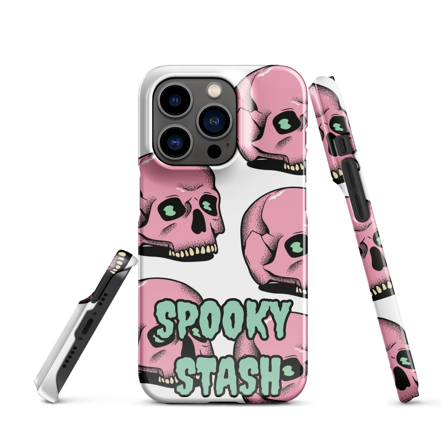 Pink Skull Snap case for iPhone®