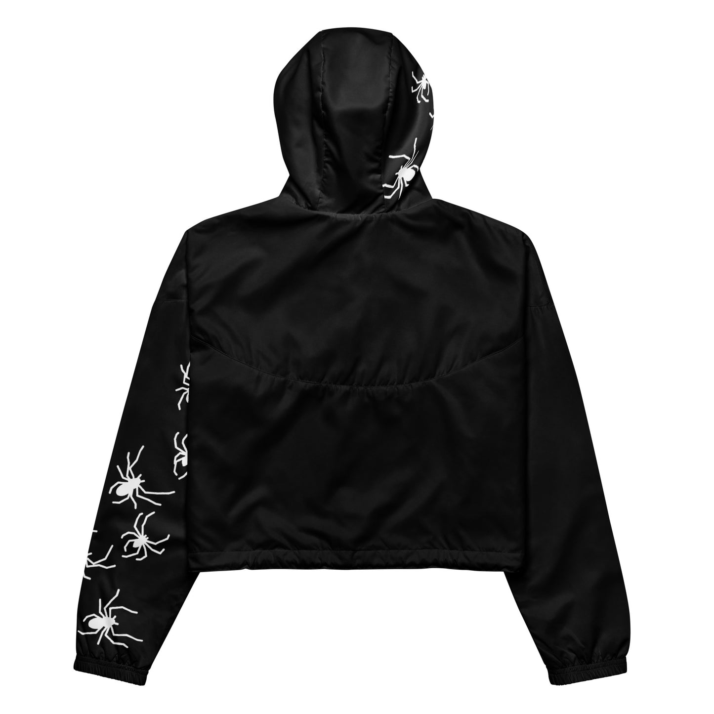 SPOOKY Spider Women’s cropped windbreaker (One Sleeve)