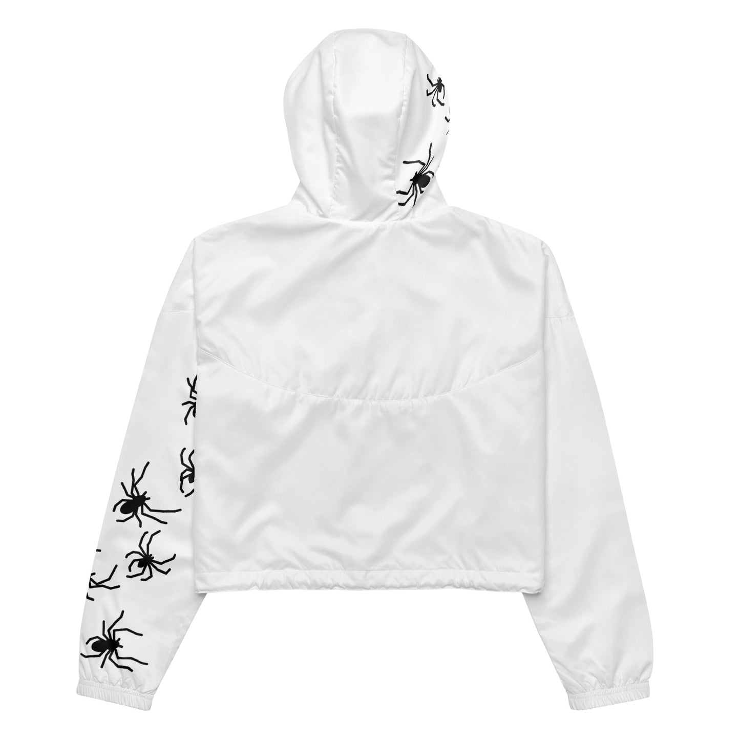 SPOOKY SPIDER Women’s cropped windbreaker (One Sleeve)