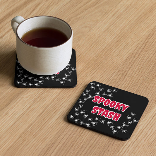 Spooky Stash Cork-back coaster