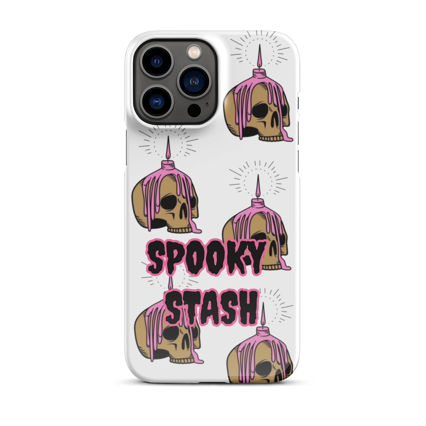 Melting Candle Skull Snap case for iPhone®