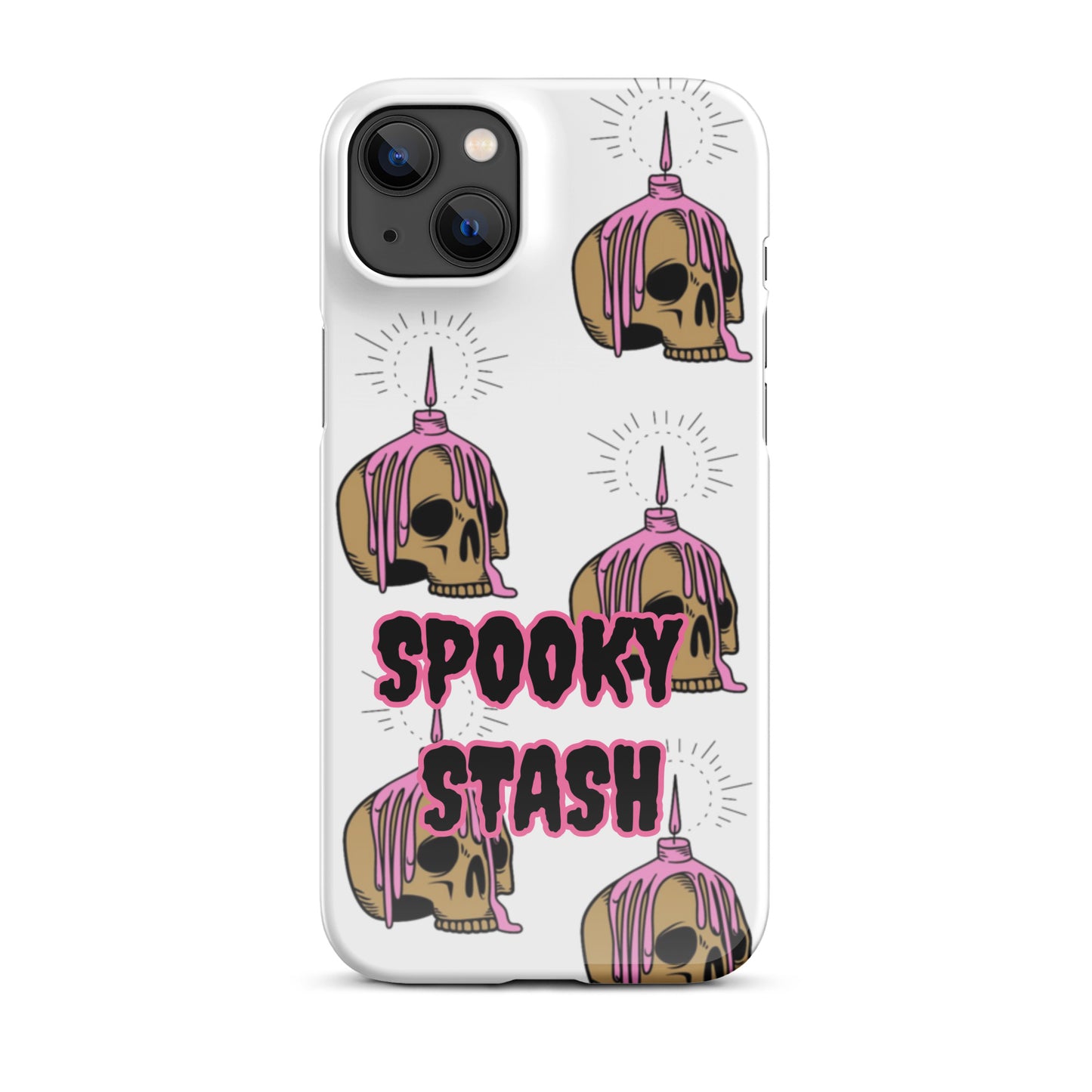 Melting Candle Skull Snap case for iPhone®