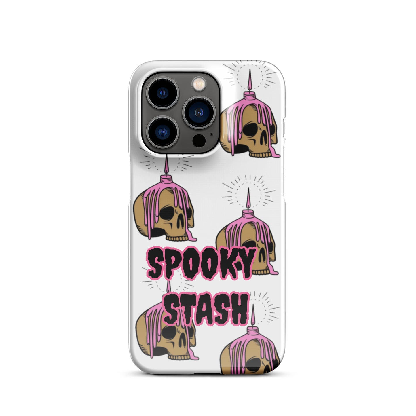 Melting Candle Skull Snap case for iPhone®