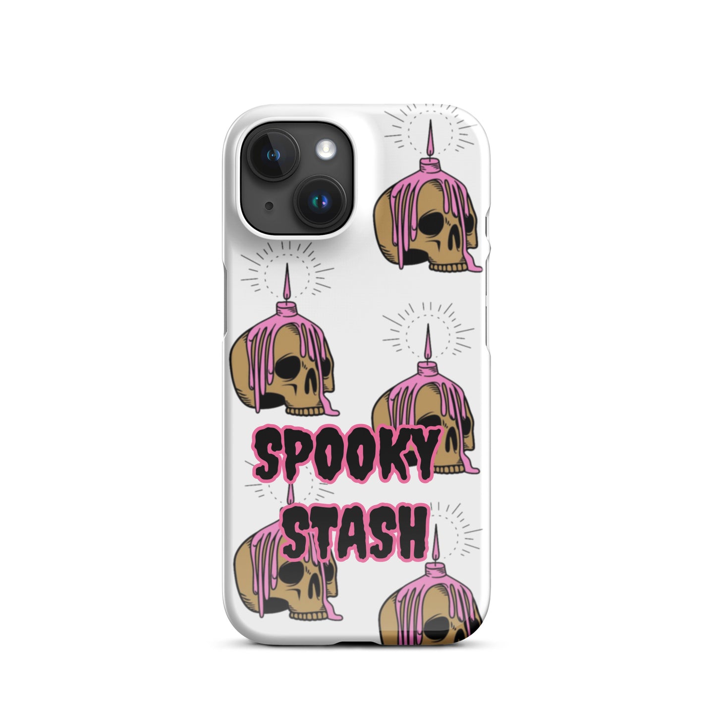Melting Candle Skull Snap case for iPhone®