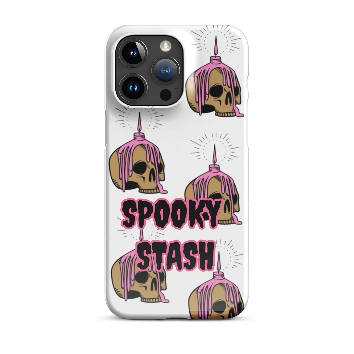 Melting Candle Skull Snap case for iPhone®