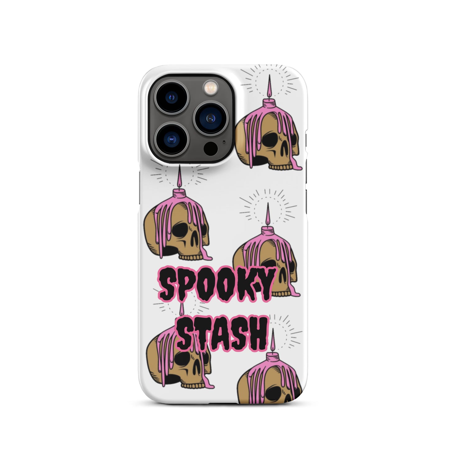 Melting Candle Skull Snap case for iPhone®