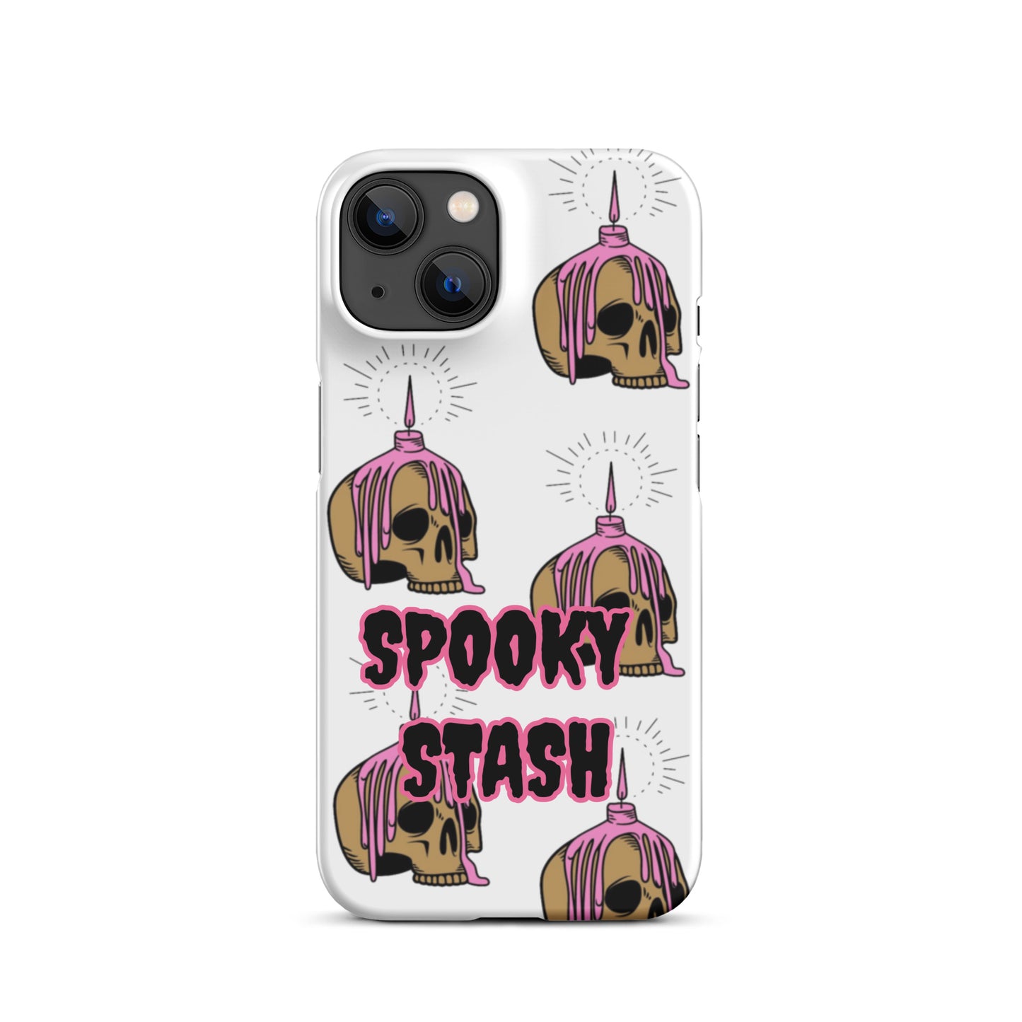 Melting Candle Skull Snap case for iPhone®