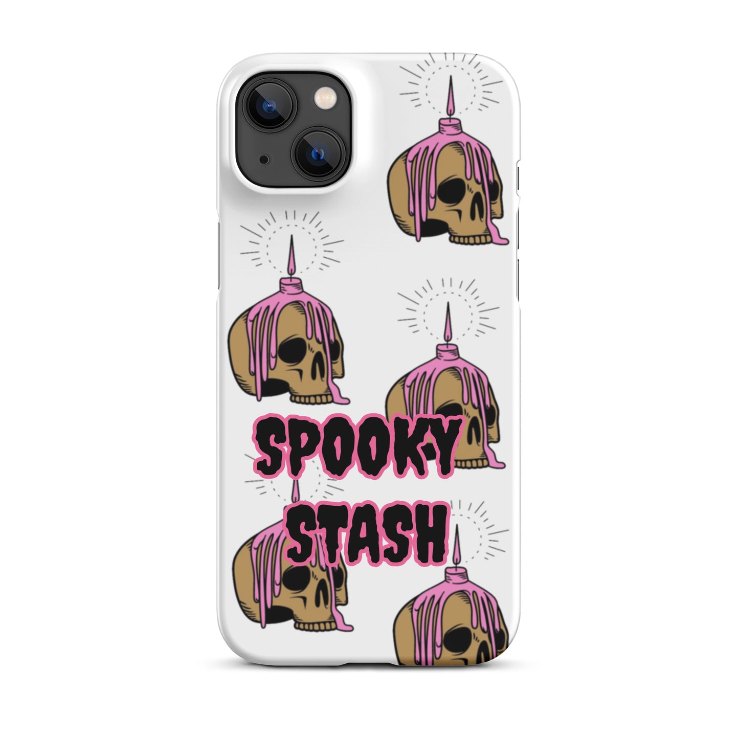 Melting Candle Skull Snap case for iPhone®