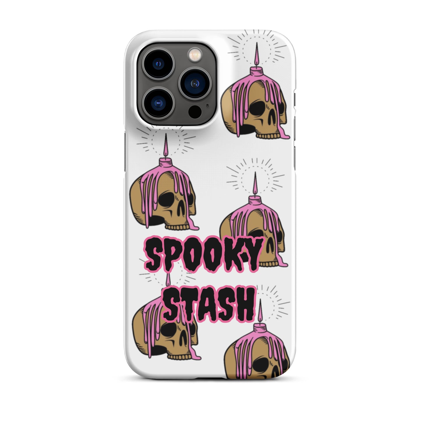 Melting Candle Skull Snap case for iPhone®
