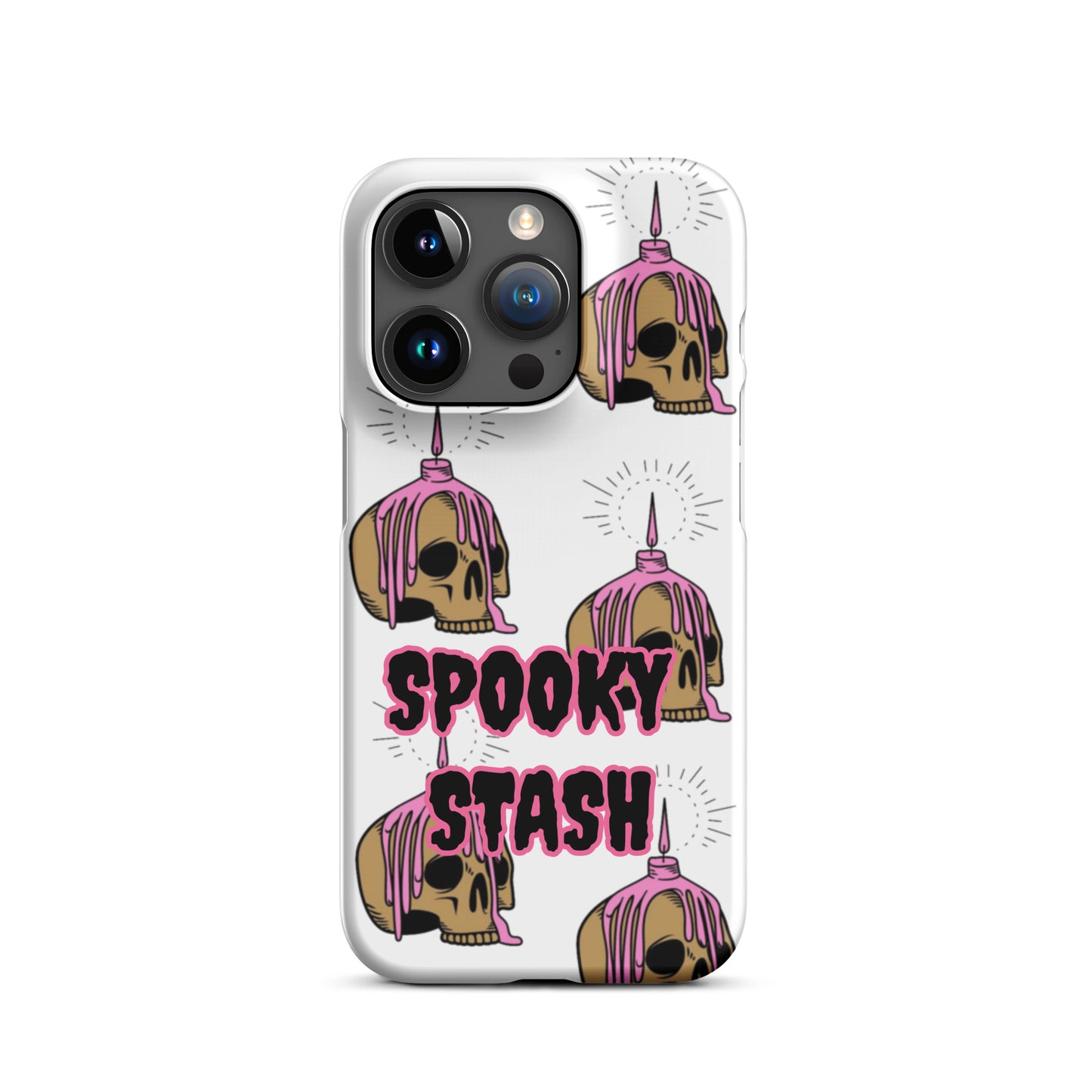 Melting Candle Skull Snap case for iPhone®