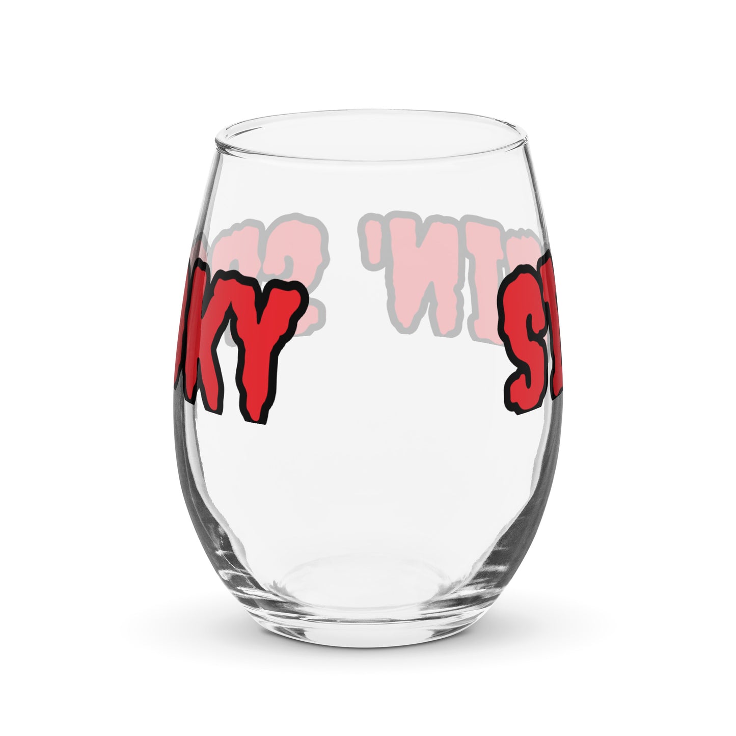 Stemless wine glass